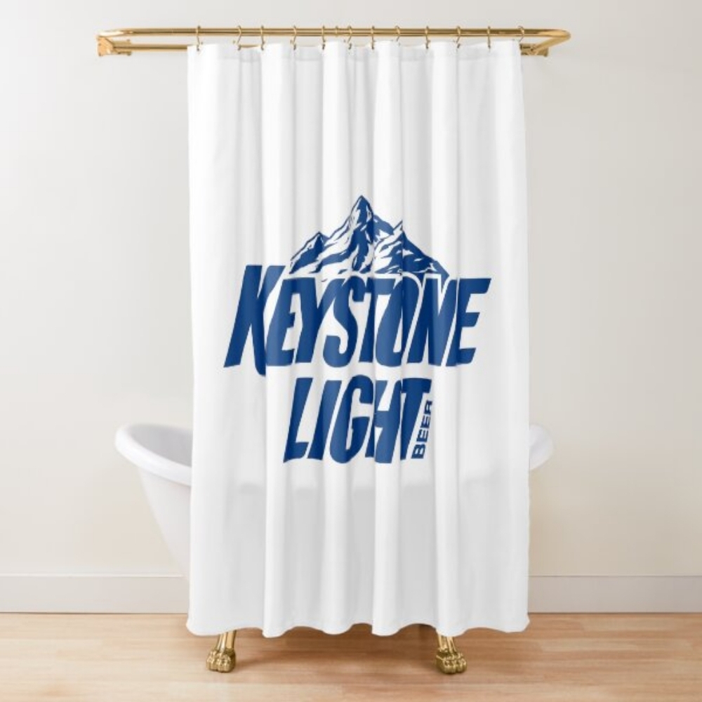 Keystone light Shower Curtain Nwot
